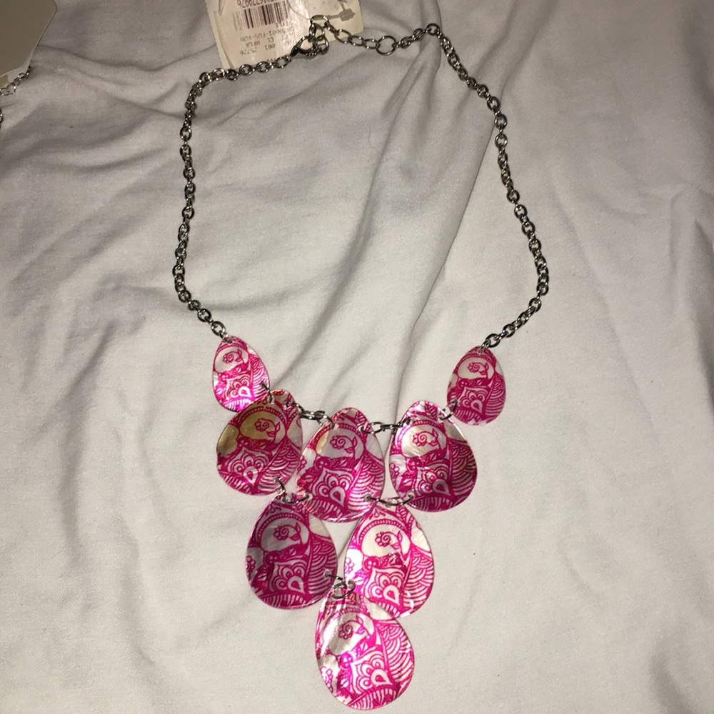 Studio Works Pink Panel Necklace